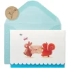 Bunny & Squirrel Boxed Blank Note Cards with Glitter, 14-Count