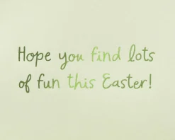 Bunny in Flower Pot Easter Greeting Card