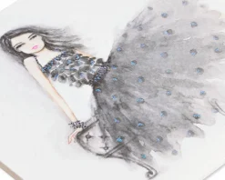 Bunny Slipper Girl Birthday Greeting Card- Designed by Bella Pilar