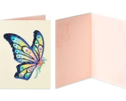 Butterfly and Owl Blank Greeting Card Bundle, 2-Count