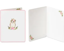 Butterfly and Owl Blank Greeting Card Bundle, 2-Count
