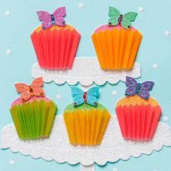 Butterfly Cupcakes Birthday Greeting Card