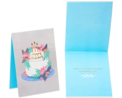 Cake and Pineapple Birthday Greeting Card Bundle, 2-Count