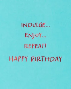 Cake Goes Here Funny Cat Birthday Greeting Card