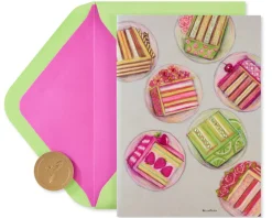 Cake Slices Birthday Greeting Card – Designed by Bella Pilar