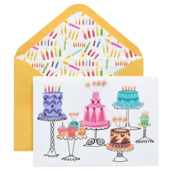 Cakes Birthday Greeting Card