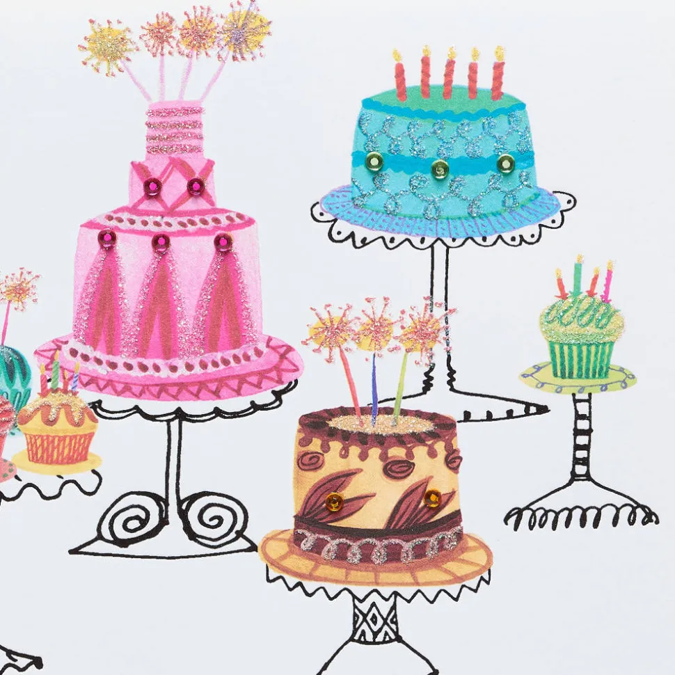 Cakes Birthday Greeting Card