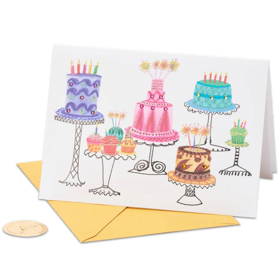 Cakes Birthday Greeting Card