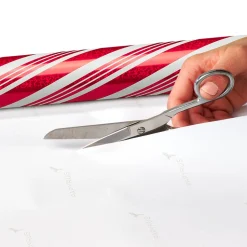 Candy Canes, Red + White Stripes, Hot Cocoa + Treats Holiday Wrapping Paper Rolls, 3 Rolls