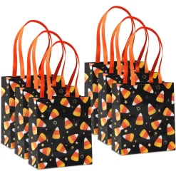 Candy Corn 4″ Small Halloween Party Favor Bag, 6 Bags