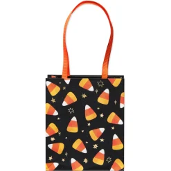 Candy Corn 4″ Small Halloween Party Favor Bag, 6 Bags