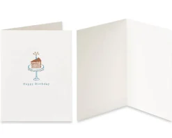 Cat and Cake Birthday Greeting Card Bundle, 2-Count