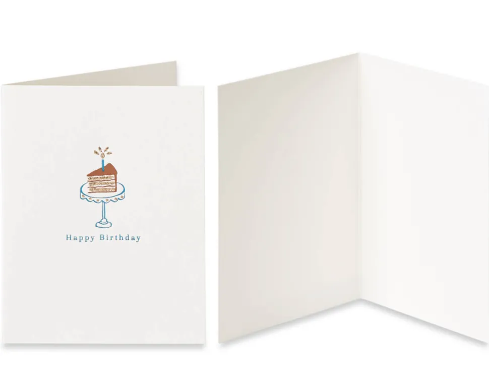 Cat and Cake Birthday Greeting Card Bundle, 2-Count