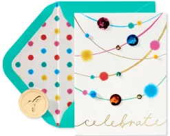 Celebrate Streamers Birthday Greeting Card