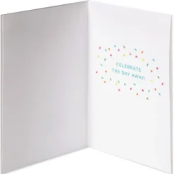 Celebrate the Day Away Birthday Greeting Card – Designed by Bella Pilar