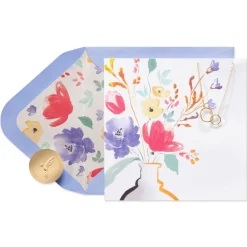 Celebrating You Birthday Greeting Card with Necklace