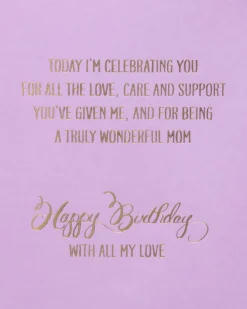 Celebrating You Birthday Greeting Card for Mom