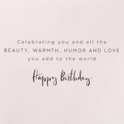 Celebrating You Birthday Greeting Card with Necklace