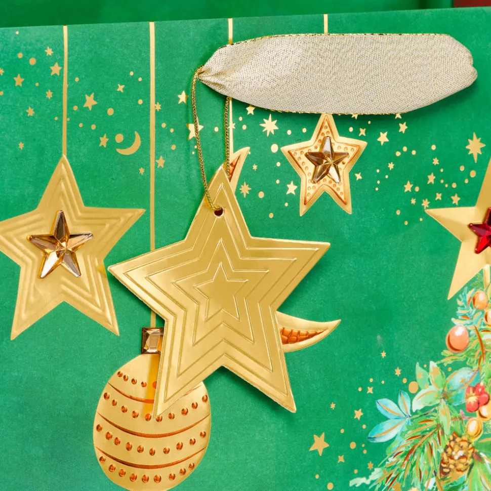 Celestial Christmas Tree 13″ Large Christmas Gift Bag, 1 Bag