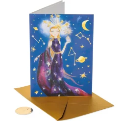 Celestial Girl Birthday Greeting Card