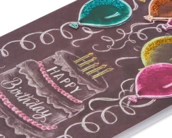 Chalkboard Cake Birthday Greeting Card
