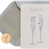 Champagne Flutes Boxed Cards and Envelopes, 8-Count