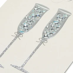 Champagne Flutes Wedding Greeting Card