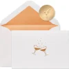 Champagne Glasses Blank Cards with Envelopes, 16-Count
