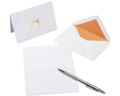 Champagne Glasses Blank Cards with Envelopes, 16-Count