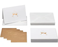Champagne Glasses Blank Cards with Envelopes, 16-Count