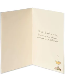 Champagne Pyramid Wedding Greeting Card- Designed by Bella Pilar