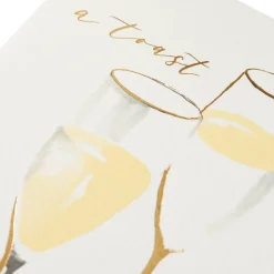 Champagne Toast Wedding Greeting Card