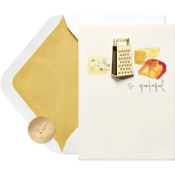 Cheese Grater Blank Thank You Greeting Card