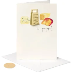 Cheese Grater Blank Thank You Greeting Card
