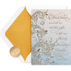 Cherish and Remember Christmas Greeting Card