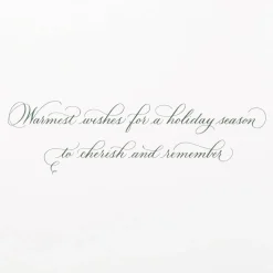 Cherish and Remember Christmas Greeting Card