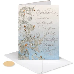 Cherish and Remember Christmas Greeting Card