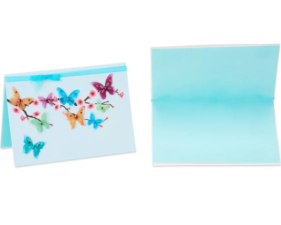 Cherry Blossoms Blank Greeting Card Bundle, 2-Count