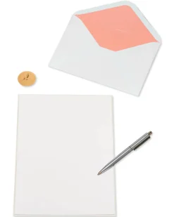 Cherry Blossoms Thinking of You Blank Greeting Card
