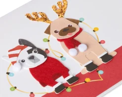 Christmas Dogs Christmas Greeting Card