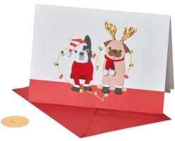 Christmas Dogs Christmas Greeting Card
