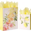 Citrus Gift Bags with Tissue Paper, 2 Bags, 8-Sheets