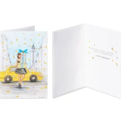 City Fashion Birthday Card Assortment – Designed by Bella Pilar, 4-Count