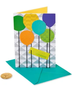 Colorful Balloons Birthday Greeting Card