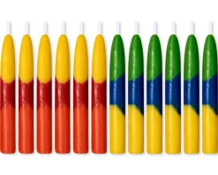 Colorful Birthday Candles 12-Count