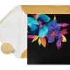 Colorful Flowers Blank Greeting Card