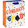 Congrats Grad 10″ Large Graduation Gift Bag, 1 Bag