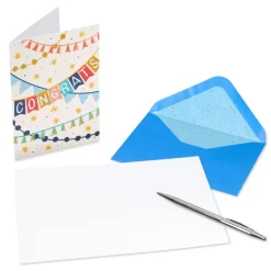 Congratulations Designs Graduation Cards Pack with Envelopes, 20-Count