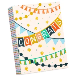 Congratulations Designs Graduation Cards Pack with Envelopes, 20-Count