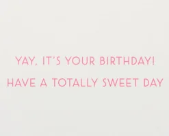 Cotton Candy Cat Birthday Greeting Card